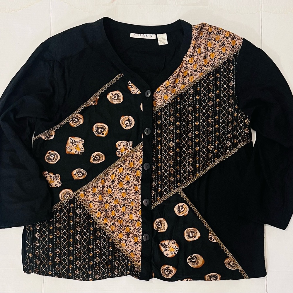 Vintage CHAUS 90s long sleeve blouse